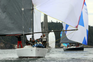 Steve Travis' Flash, seen here in last year's light air, will have plenty of competition in the IRC division.