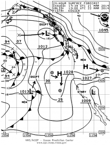 Surface forecast 0500 hrs