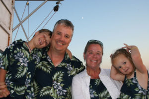 The Rathkopfs, from left to right: Arden, Charley, Schelleen and Grace.