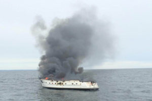 Coast Guard responds to vessel fire near Destruction Island, Wash.
