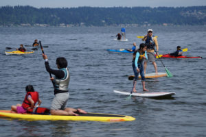 For those not ready for jousting, it's all about trying an SUP!