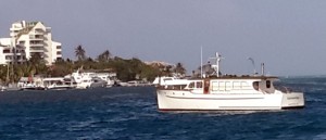 Fairweather at anchor in San Andres. Photo by Bill Herbert.