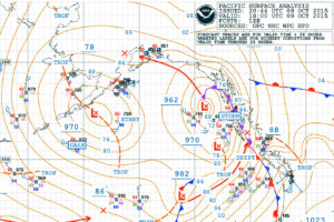 NOAA East Pacific Weather Map