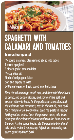 Spaghetti with Calamari