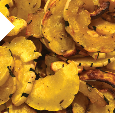 Roasted Delicata Squash with 
Sage Browned Butter
