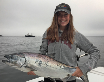 Bailey Harris with Summer Chinook