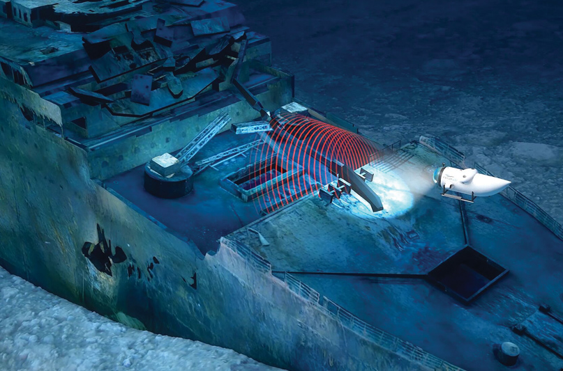 Titan Surveys Titanic Wreck