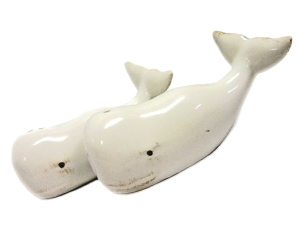Nautical Whale Salt and Pepper Shakers