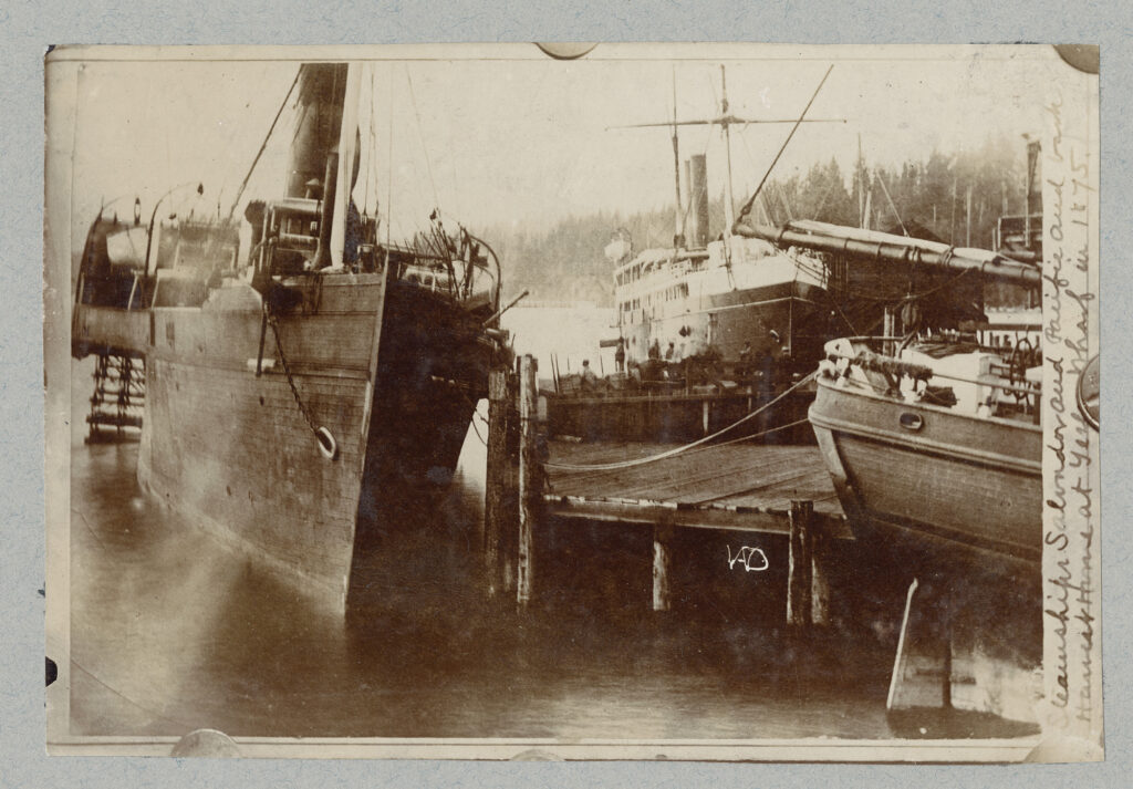 SS Pacific (at Left)