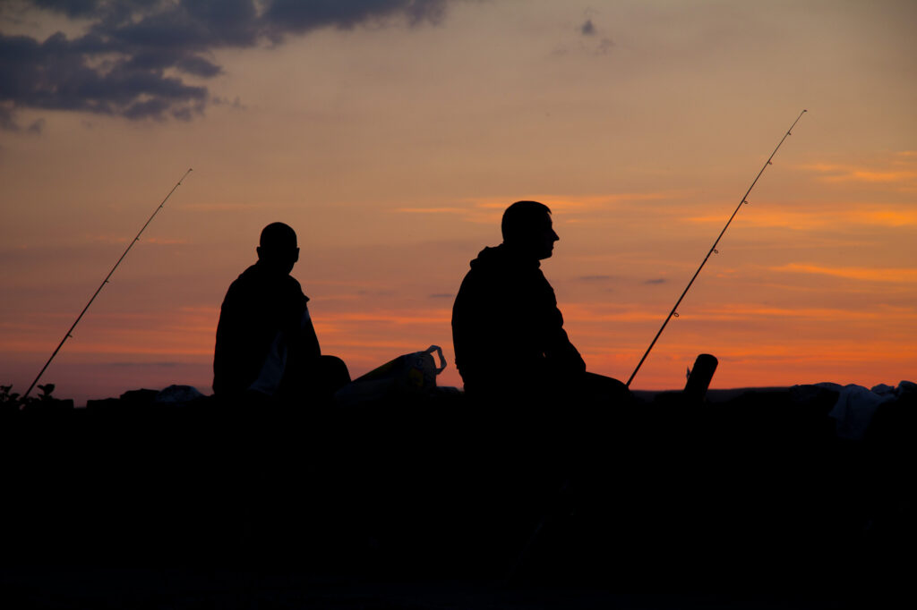 Tight Lines Image, 2 People Fishing